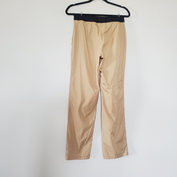 AKRIS Women's Casual Trousers Tan with Black Waist Size 6 - Picture 2 of 11